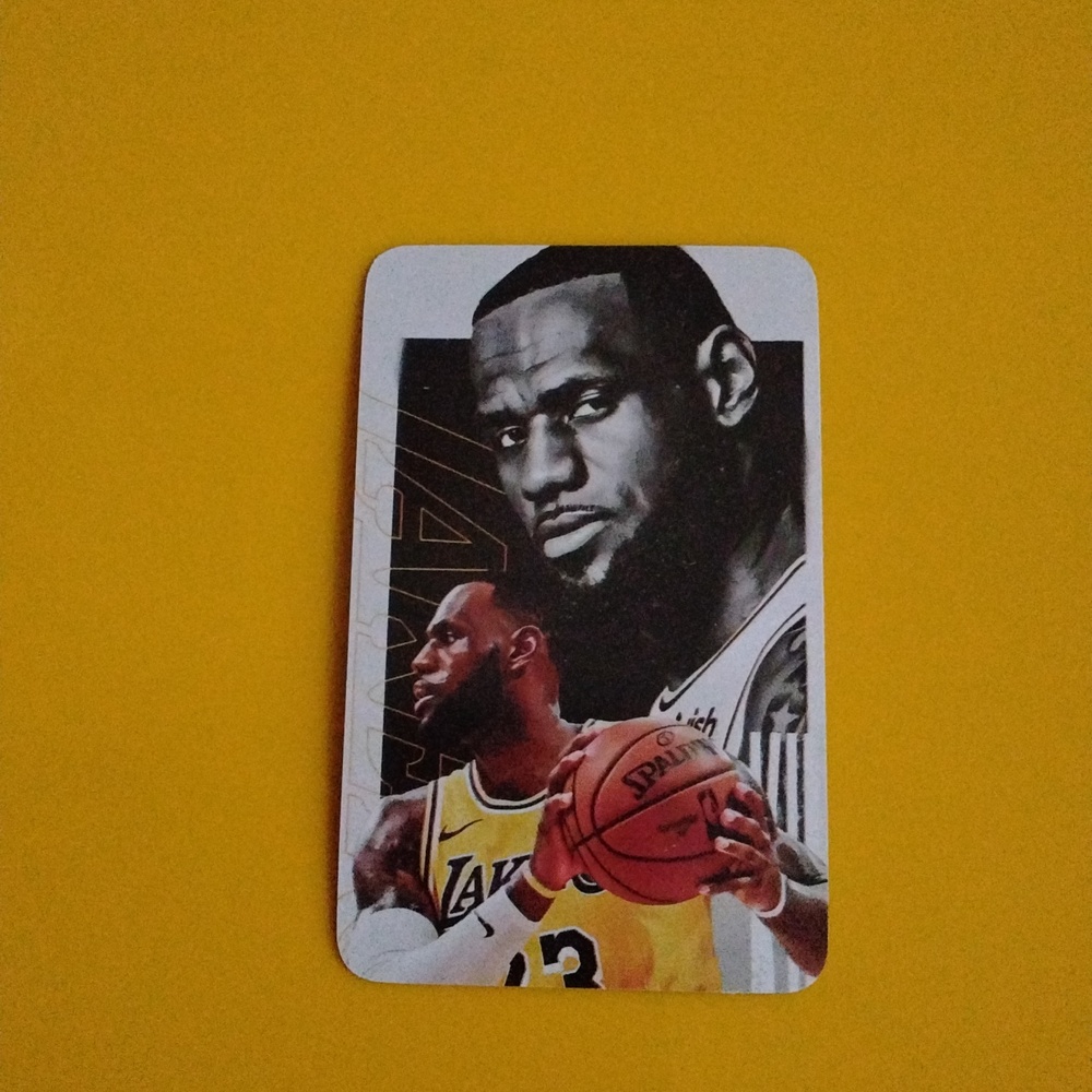LEBRON JAMES Card Lebron James Basketball Card LOMO Los Angeles Lakers NBA
